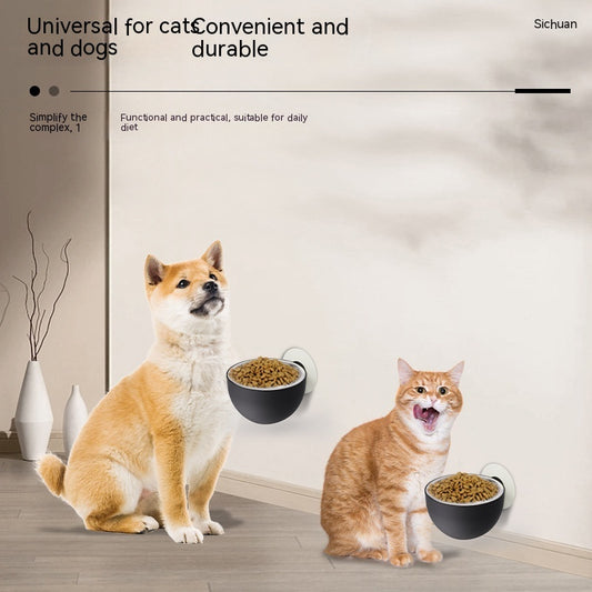 Magnetic Pet Bowl Feeder – Anti-Slip Feeding Bowl for Cats & Dogs