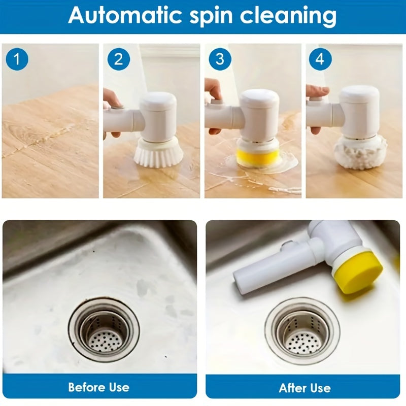 Electric Spin Scrubber - Powerful Cordless Cleaning Brush