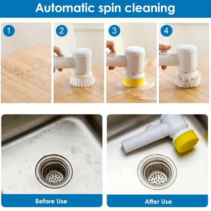 Electric Spin Scrubber - Powerful Cordless Cleaning Brush